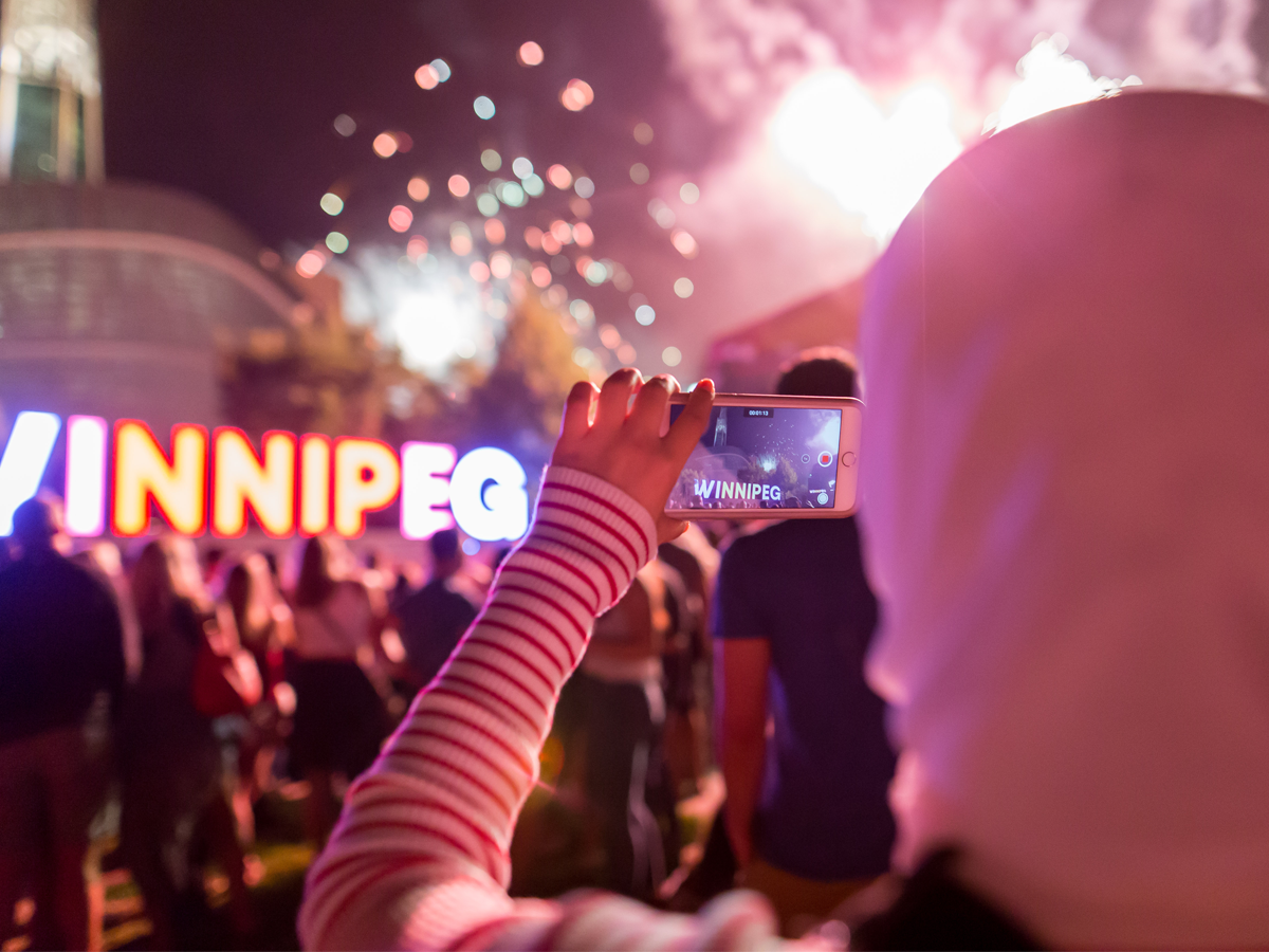 Why the centre of the continent should be the centre of your attention - The new Winnipeg sign at The Forks. Photo courtesy Mike Peters
