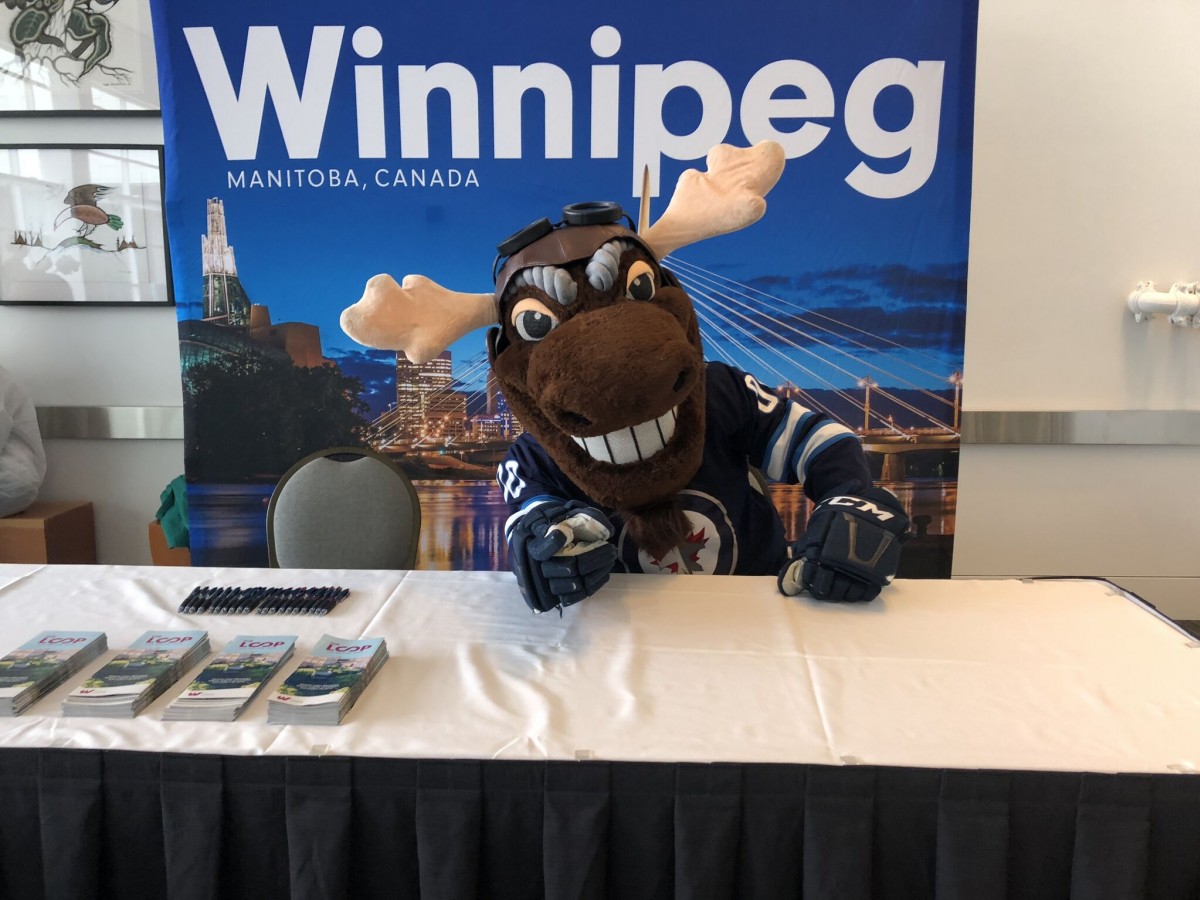 ‘We’re your biggest fans’: behind the scenes of our new M&C video - Mick E. Moose was part of Tourism Winnipeg's latest meetings and events attraction video (Cody Chomiak)