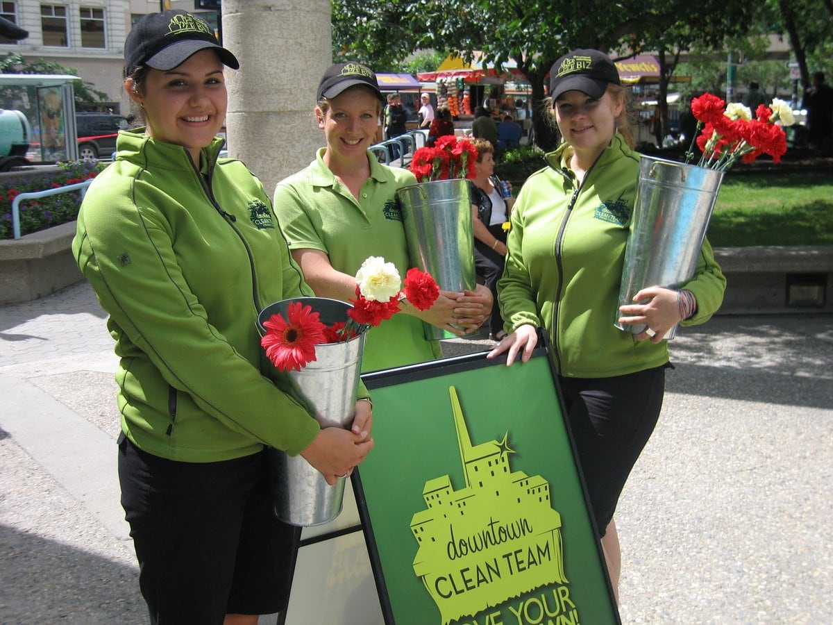 Team Work Makes The Dream Work - Downtown BIZ Clean Team - Photo by Downtown BIZ